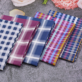 Geometric Plaid Cotton Fat Quarters Bundle 100% Cotton 5Pcs 45x56cm Wide Printed Quilt Fabric for Quilting, Sewing, Crafting, Home Décor